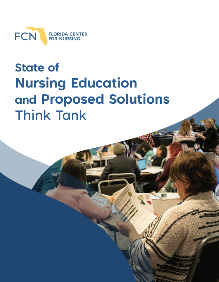 State of Nursing Education and Proposed Solutions Think Tank Report Cover