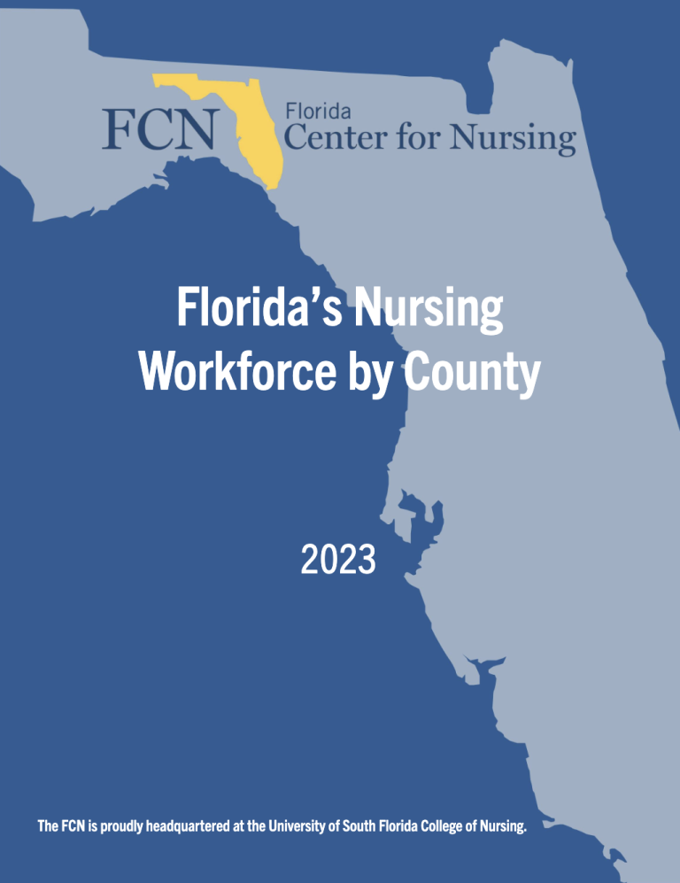 Nursing Workforce Report by County 2023 Report Cover