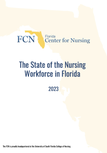 The State of the Nursing Workforce in Florida 2023 Report Cover