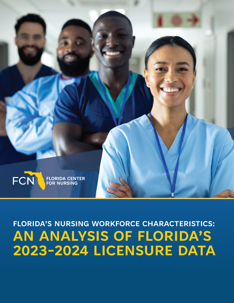 Florida's Nursing Workforce Characteristics report cover